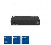 HDMI Сплитер ACT AC7831, 1 вход 4 изхода., 4K, Черен