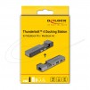 Докинг станция Delock for MacBook Pro / MacBook Air Thunderbolt™ 4, 5K Резолюция / 100 W PD / 10 Gbps Hub / LAN / Audio