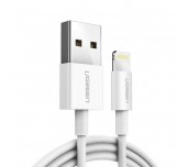 КАБЕЛ UGREEN US155 USB А / Lightining MFI, 1М,БЯЛ