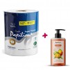 ПРОМО КОМПЛЕКТ КУХНЕНСКА РОЛКА PAPILION JUMBO PREMIUM 300Л 700Г + ТЕЧЕН САПУН PAPILION MANGO 400МЛ ПОМПА