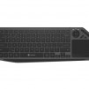 Natec Turbot 2 Keyboard, US, Wireless, BT, 2.4GHz, X-Scissors with Touchpad for Smart TV, Black-Gray