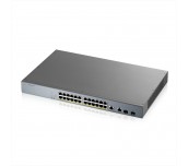 ZyXEL GS1350-26HP, 26 Port managed CCTV PoE switch, long range, 375W
