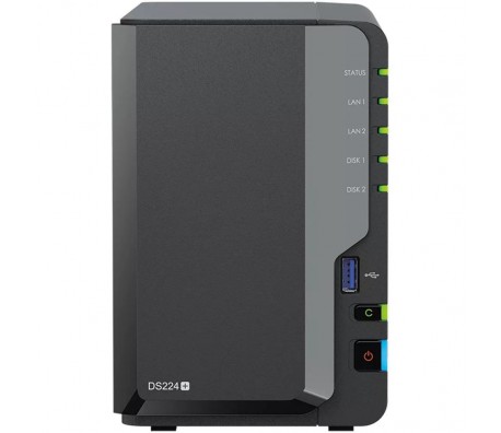 Сторидж Synology NAS Synology DS224+, За 2 диска, Малък и среден бизнес ...