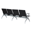 ПОСЕТИТЕЛСКА ПЕЙКА С 4 МЕСТА CR-1035-4 - ЧЕРНА