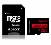 Apacer 32GB microSDHC Class 10 UHS-I (1 adapter)