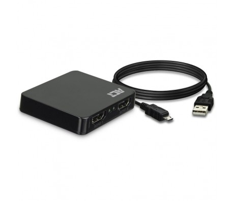 HDMI Сплитер ACT AC7835, 1/2, 4K@30Hz, USB, Черен