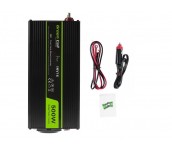 Инвертор GREEN CELL, 12/220V, DC/AC, 500W/1000W, Чиста синусоида