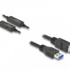 Кабел Delock USB-A - USB-B, USB 3.2, 10м