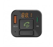 FM Трансмитер HAMA, Блутут функция, Хендсфри, 1xUSB-C,1xUSB-A, 14169