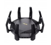Asus Wireless Router, RT-AX89X, AX6000, 8x8 Dual-Band, Quad-Core 2.2GHz CPU, 256MB/1GB Flash/RAM, 10G port, SFP+ port, AiProtection Pro, Adaptive QoS, VPN server/client, IPTV, OFDMA, MU-MIMO, Beamform