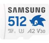 Карта памет Samsung SONIC PRO PLUS, microSDXC, UHS-I, 512GB, Адаптер