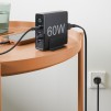 HAMA Зарядна станция 4 порта, 60W, 2 x USB-C, 2 x USB-A, PD, Fast Charge