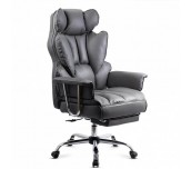 ДИРЕКТОРСКИ СТОЛ ZENON ЕКО КОЖА СИВ