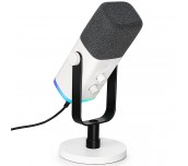 Настолен микрофон FIFINE AM8 Dynamic RGB XLR/USB - White