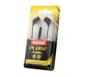 Слушалки  с микрофон MAXELL PLUGZ черна