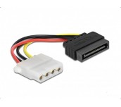 Кабел DeLock Power Cable SATA 15 pin мъжко към 4 pin женско, 12 cm