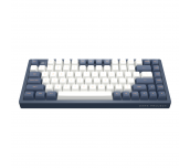 Геймърскa механична клавиатура Dark Project KD83A Ivory/Navy Blue RGB 75% - G3MS Sapphire Switches, PBT