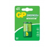 Цинк карбонова батерия GP 1604GLF-U1, 6F22, 9V, Greencell, 1 бр. блистер