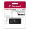 Transcend SD/microSD Card Reader, USB 3.0/3.1 Gen 1, Black