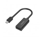 Адаптер HAMA, MiniDisplayPort мъжко - DisplayPort женско, Ultra-HD 4K, Essential, Черен