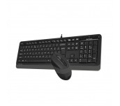 Комплект клавиатура и мишка A4TECH Fstyler  F1010, с кабел, USB, Сив