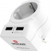 Адаптер SKROSS Europe to UK 1500280, USB, Бял