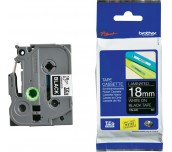 Brother TZe-345 Tape White on Black, Laminated, 18mm, 8m - Eco
