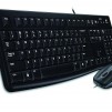 Kомплект клавиатура с мишка Logitech MK120, Черна