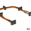 Кабел Delock Power SATA  > 4 x SATA 15 Pin, 40cm