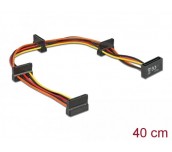 Кабел Delock Power SATA  > 4 x SATA 15 Pin, 40cm