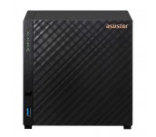 Asustor AS1104T, 4 bay NAS, Realtek RTD1296, Quad-Core, 1.4GHz, 1GB DDR4 (not expandable), 2.5GbE x1, USB3.2 Gen1 x2, WOW (Wake on WAN), System Sleep Mode, hardware encryption, EZ connect, EZ Sync