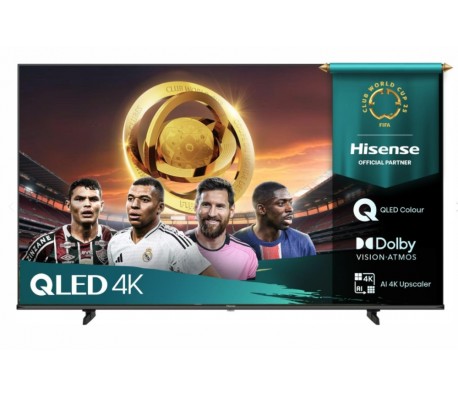 Hisense 50" E7Q, 4K Ultra HD 3840x2160, QLED, Quantum Dot, HDR 10+, HLG, Dolby Vision, DTS Virtual X, Smart TV, WiFi, Light Sensor, BT, Anyview Cast, 3xHDMI, 2xUSB, LAN, CI+, DVB-T2/C/S2, Black