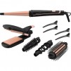 Rowenta CF4231F0 Multi Styler Infinite looks 14 in 1, conical, monotemp, accessories: conical curling wand, 2 in 1 straightening and crimping plates, eliptic waving wand, cool tip, pouch, heating indi