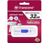 Transcend 32GB, USB3.1, Pen Drive, Capless, White