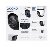 Външна охранителна WiFi камера TP-Link Tapo C520WS - 2K Pan/Tilt