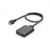 HAMA Сплитер 4K HDMI мъжко - 2 x HDMI женско, черен