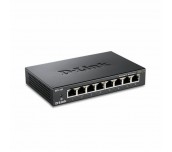 Суич D-Link DGS-108/E, 8 портов, 10/100/1000, Gigabit, метален корпус