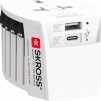 Адаптер SKROSS PRO MUV USB-A, USB-C, 1.302962, World, Бял