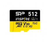 Карта памет Silicon Power Inspire 512GB, microSDXC, Class 10, SD Adapter
