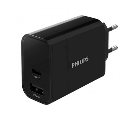 ЗАРЯДНО PHILIPS DLP2621 220V,1xUSBA,1xTypeC,36W