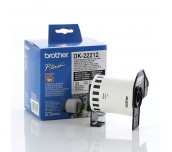 Brother DK-22212 White Continuous Length Film Tape 62mm x 15.24m, Black on White