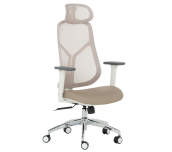 ЕРГОНОМИЧЕН СТОЛ CARMEN 7901 W ЕКО КОЖА КАФЕ