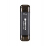 Transcend 256GB, External SSD, ESD310C, USB 10Gbps, Type C/A, Black