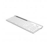 Безжична клавиатура A4tech Fstyler FBK25, Bluetooth, 2.4G, Стойка за телефон, Кирилизирана, Бял