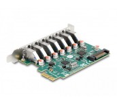 Карта PCI Express x4 Delock към 7 x external USB 5 Gbps Type-A