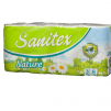 ХАРТИЯ ТОАЛЕТНА SANITEX FLOWERS/NATURE 8БР 3ПЛ