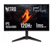 Acer Nitro VG240YGbip, 23.8'' FHD (1920x1080) IPS, ZeroFrame, 120Hz, 1ms (VRB), AdaptiveSync, 250nits, HDMI, DP, VisionCare, Energy Class C, Black, 2Y