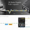 PoE инжектор Cudy POE200, Gigabit PoE+/PoE, 30W, 1 x 10/100/1000Mbps