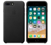 Apple iPhone 8 Plus/7 Plus Leather Case - Black