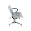 ПОСЕТИТЕЛСКА ПЕЙКА С 3 МЕСТА CR-1030-3 - СРЕБЪРНА